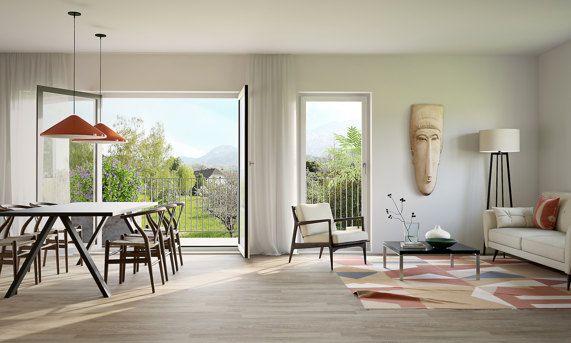 Wohnzimmer Neubau